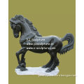 Black Marble Horse Statue (AMS-B051)